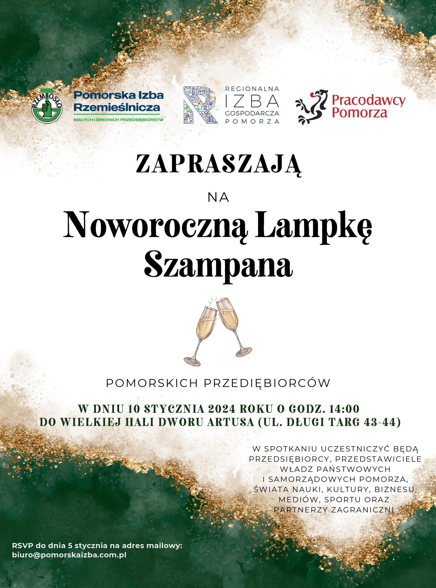 Noworoczna Lampka Szampana 2024 – zaproszenie